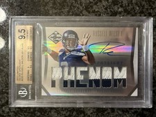 2012 Panini Limited Russell Wilson Silver AUTO JERSEY #/49 BGS 9.5 Auto 10