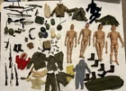 Vintage GI Joe Figure Lot With Accessories And Foot Locker