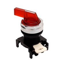 Cutler-Hammer E22W52 Red Illuminated 2 Position Selector Switch Operator, 22.5mm