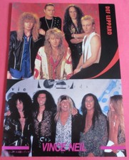 Def Leppard JOE ELLIOTT PHIL COLLEN VINCE NEIL 1992 Japan Clipping IR 8A