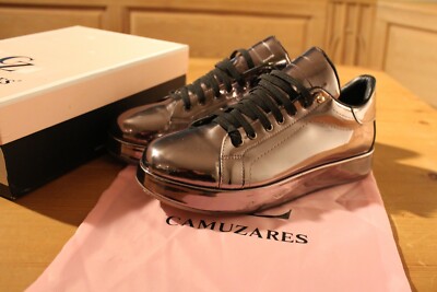  Camuzares Damen,Slipper,Halbschuhe,Sneaker, 41 für 1 Std. getragen verspiegelt
