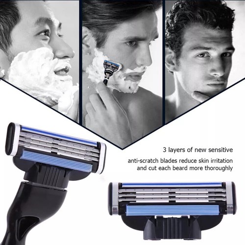 8/16/24PCS per Gillette MACH 3 Lame Rasoio Lame Acciaio Inox Ricambi - Foto 5 di 17