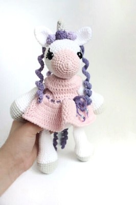 crochet unicorn doll