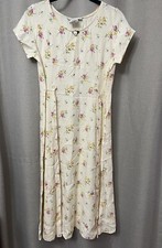Jonathan Martin Kids Floral Dress Spring Summer Made in USA Size 16 Vintage
