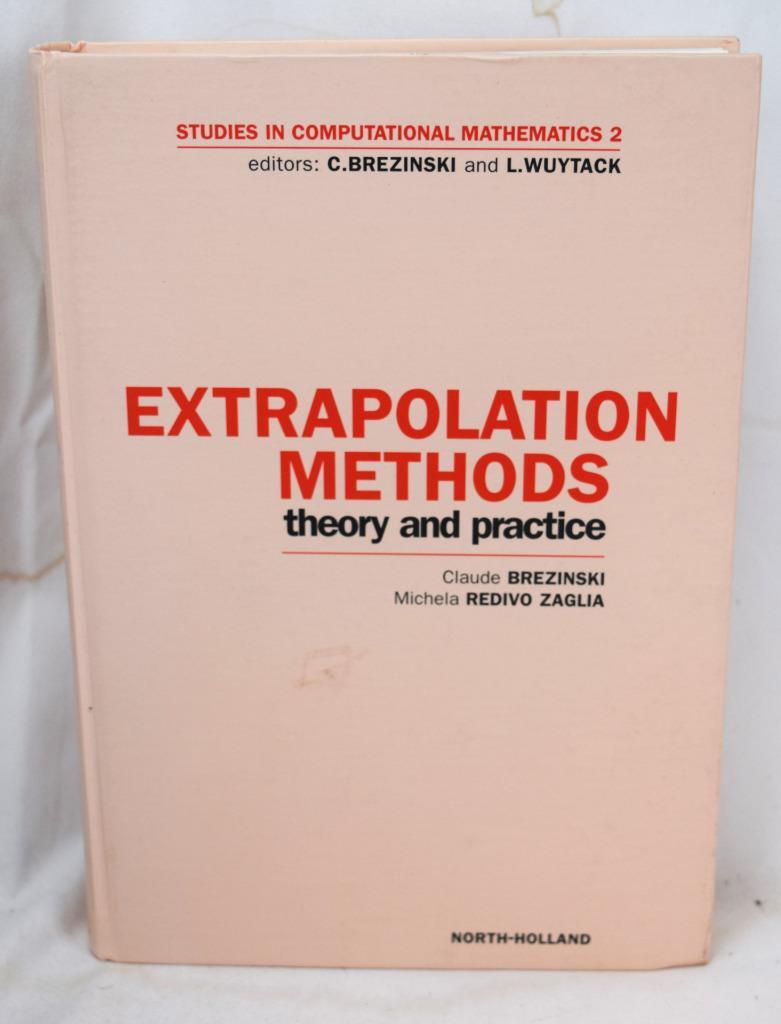 Empirical and Experimental Methods 言語学 1991 Extrapolation Methods Theory & Practice Brezinski