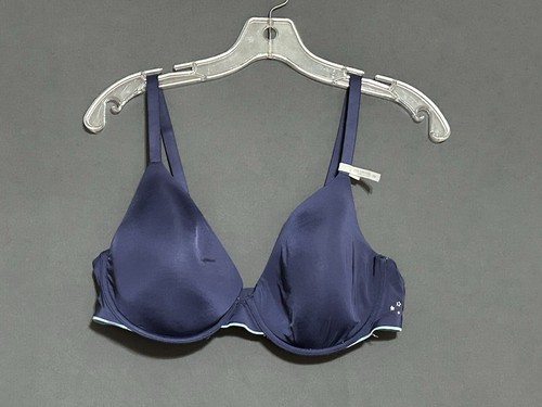 Aerie Real Me Full Coverage Bra 38D Blue Underwired Lightly Lined - Picture 2 of 8