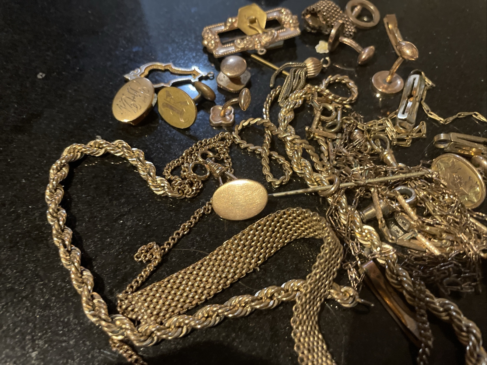 Great Lot of Victorian/Vintage gold filled Jewelry Scrap /Use 133g eBay
