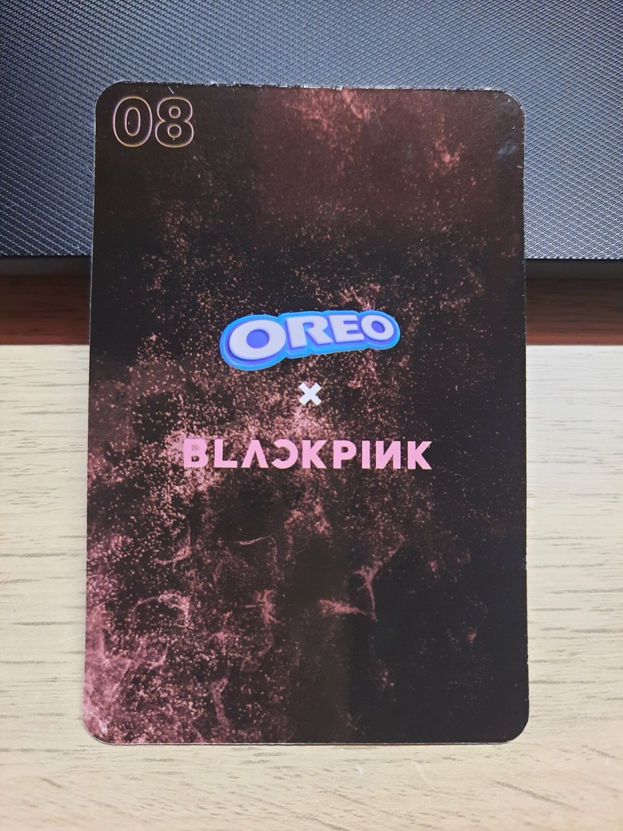 BLACKPINK x OREO ⓁⒾⓈⒶ Photocard #08 Official PC + 1 packet