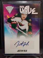 11-12 Panini Titanium New Wave Autographs #36 Justin Falk
