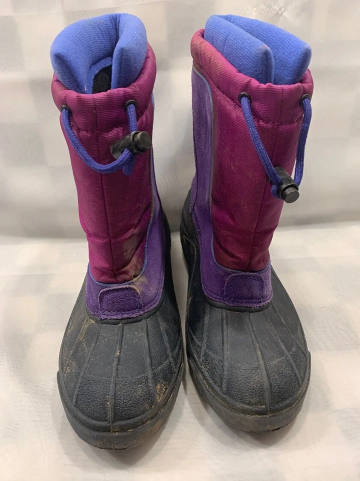 COLUMBIA совершенно фиолетовый черный синий зимние ботинки девочек размер 3 (BY1192-673) - Изображение 4 из 4