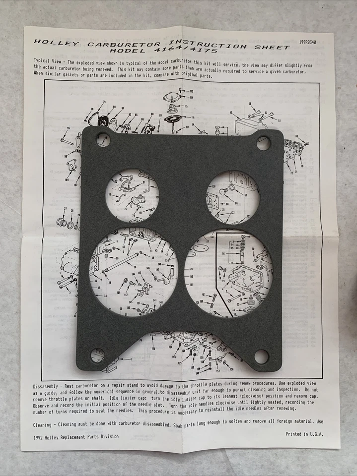 JOHNSON EVINRUDE OMC CARBURETOR REPAIR KIT 986800 NOS BRP - Image 4 of 4