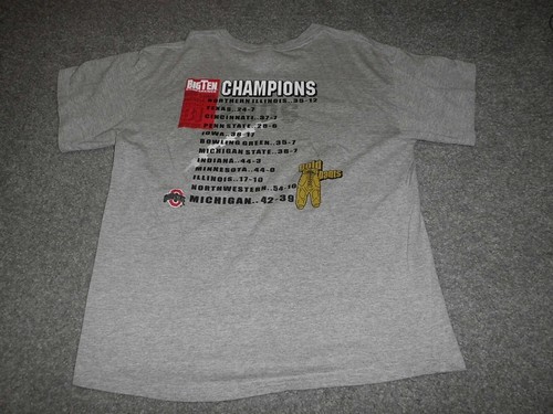 Vintage 2006 Ohio State Football T-Shirt Erwachsene L Large Gold Hose 42-39 Michigan - Bild 2 von 3