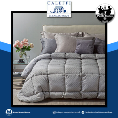 Winter-Daunendecke Gänsedaunen Caleffi Satin Jacquard fadengefärbt »