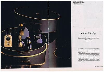 ADVERTISEMENT ADVERTISING 104 1975 LANVIN 'Autour d'Arpège' (2 pages)