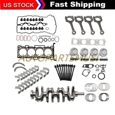 Engine Rebuild Overhaul Kit-Con Rods/Gasket/Crankshaft For 2.4L Hyundai Kia G4KJ