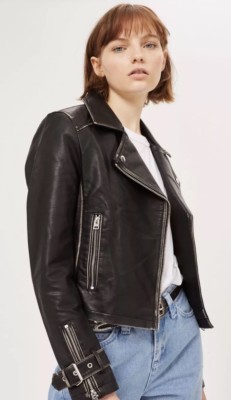 topshop leather jacket