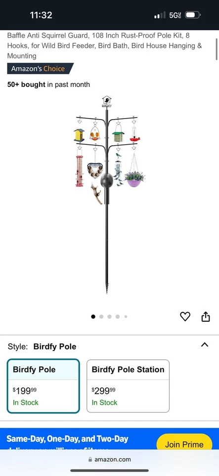 Estación de poste alimentador de aves Netvue Birdfy con cámara solar inteligente y panel solar Foto 4 de 4