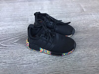 Adidas Baby NMD_R1 EL I Girls Size 7K Mosaic Black Shoes Fruity Pebbles GX2119