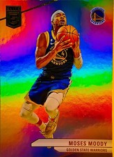 Moses Moody 2023-24 Donruss Elite Basketball Holo Refractor Base Card #143