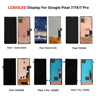 For Google Pixel 7/7 Pro/7A LCD/OLED Display Screen Digitizer Frame Replacement