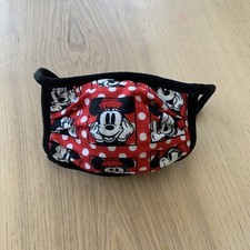 Disney Parks Minnie Character Pattern Cloth Face Mask PPE Small - Brand New