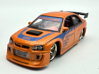 Jada Toys Diecast Import Racer Subaru Impreza WRX, Orange, 1:64 | eBay