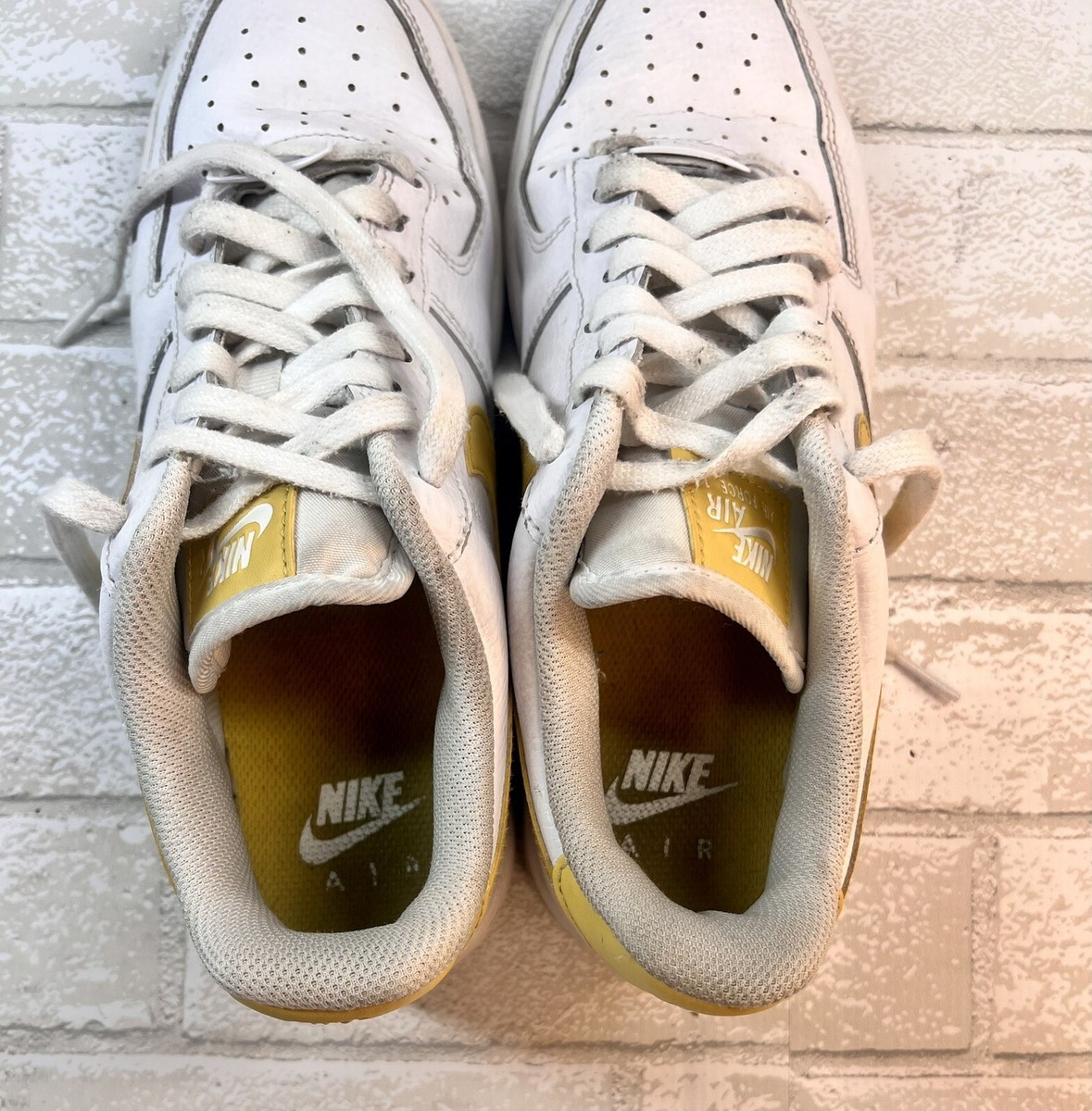 Nike Air Force 1 '07 White/Saturn Gold Women's Size 9 Nike Air Force 1 '07 White/Saturn Gold Women's Size 9