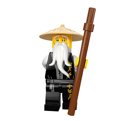LEGO  NINJAGO  Minifigur aus 70670  - Sensei Wu mit Ausrüstung (njo495) GB