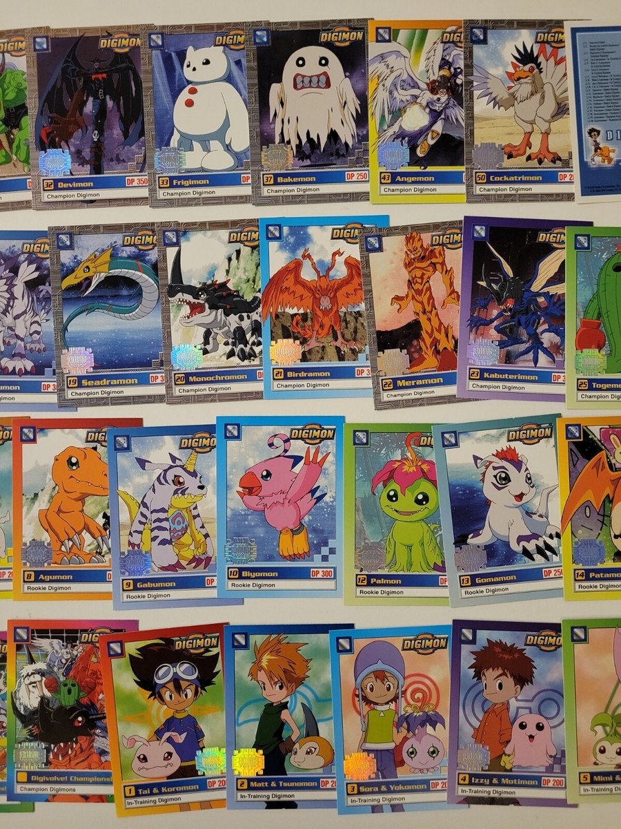 1999 DIGIMON Exclusive Preview CARD SET 33/34+ CHECKLIST NMMT Upper Deck  Cartoon