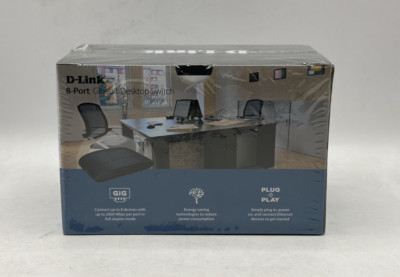 D-Link  DGS (DGS-1008G) 8-Ports External Ethernet Switch-NEW!!!