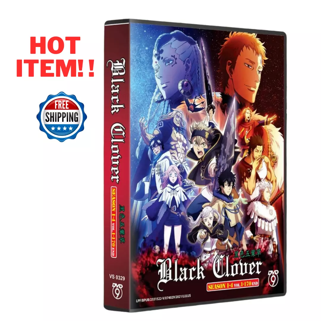 DVD Anime Black Clover Complete Boxset Season 1-4 Vol.1-170 End English  Dubbed