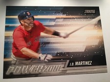 2018 Topps Stadium Club Power Zone Jumbo 5x7 J.D. Martinez Red Sox JM 02/49