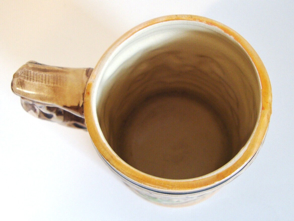 Pottery Beer Mug Made in Japan 4 7/8" H x 4 3/4" D eBay