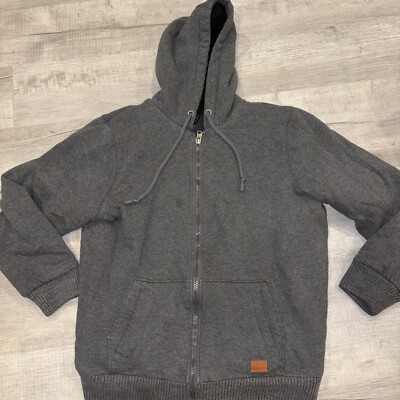 Buffalo David Bitton Sweatshirt Mens XL Sherpa Lined Full Zip