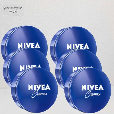 6x 30ml Nivea Pflegecreme Dose Pflegt und verwöhnt jeden Hauttyp cremige Textur