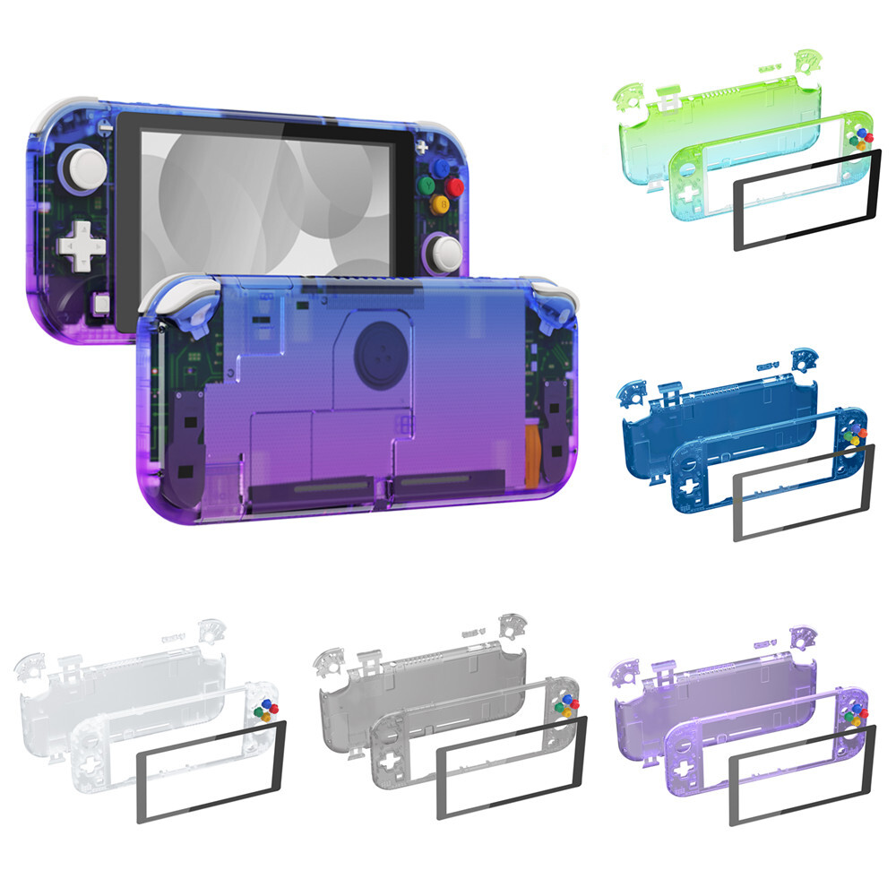 Nintendo Switch Lite カスタム品 eXtremeRate Amazon.com: eXtremeRate Clear Black DIY Replacement Shell for