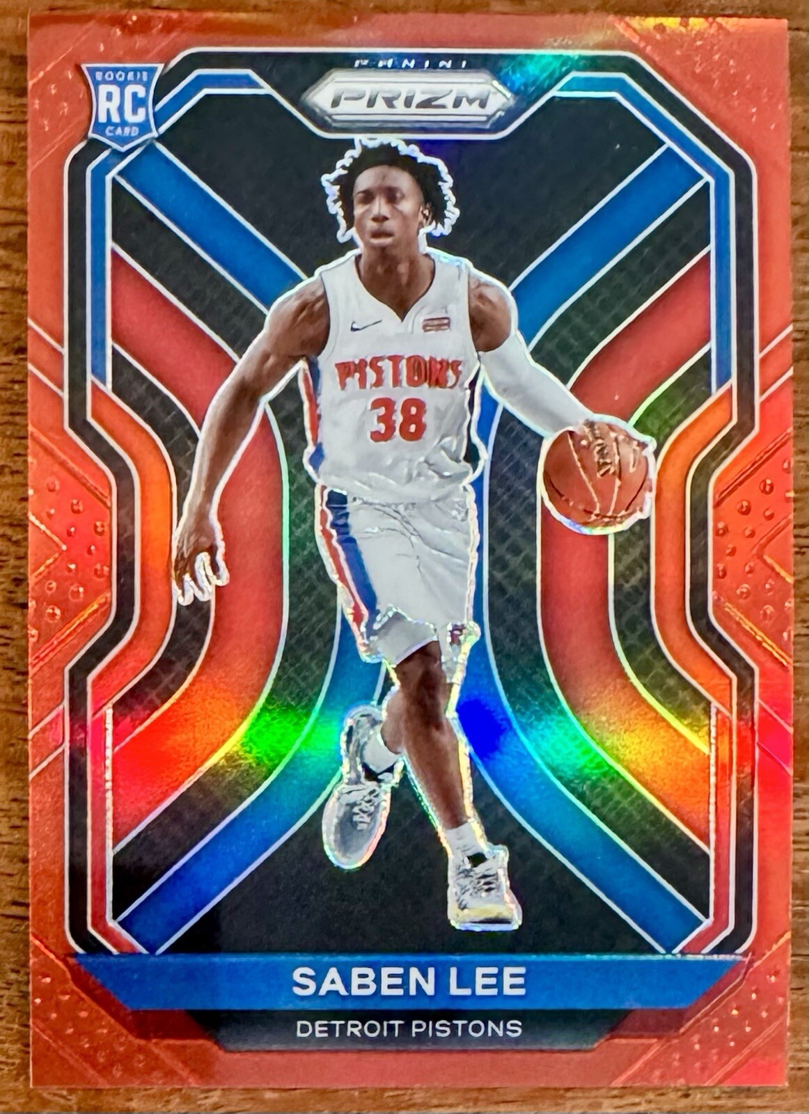 2020-21 Panini Prizm Red Prizm /299 Saben Lee #261 Rookie RC | Pistons