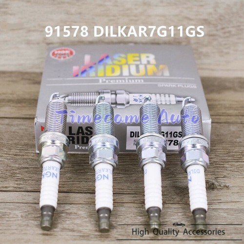 4PCS NGK DILKAR7G11GS Laser Iridium Spark Plugs for HONDA ACCORD CRV