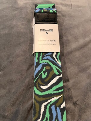 NEW Diane Von Furstenberg Gym Resistance Bands 3 pc Set Light Medium Heavy