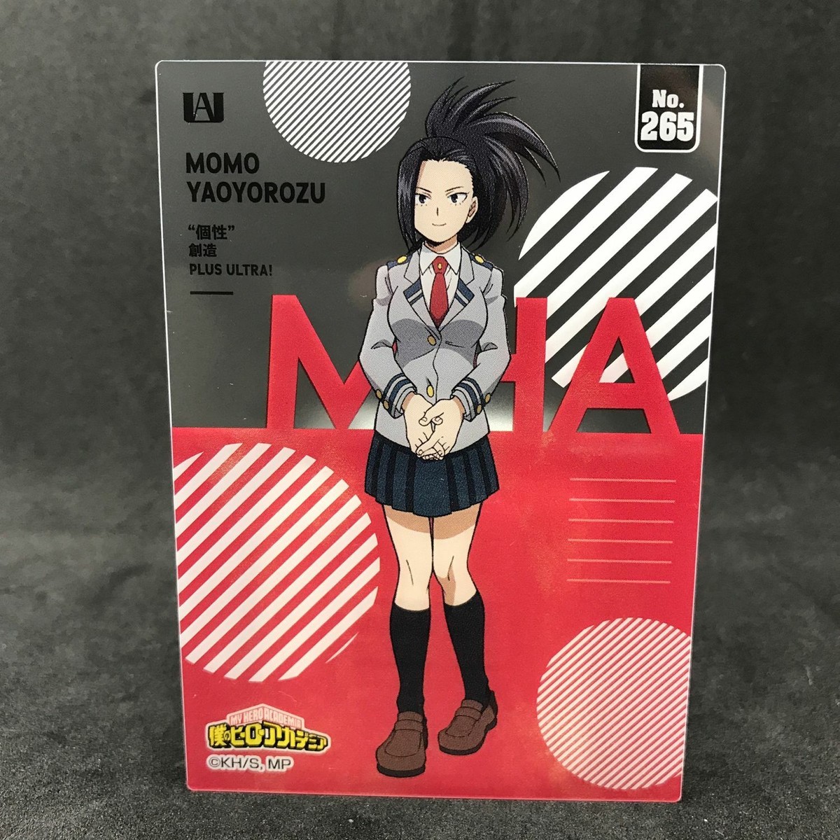 momoカート My Hero Academia MOMO YAOYOROZU No.265 Japanese Collectable Clear