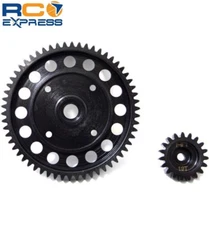 Hot Racing Losi 5ive T Mini WRC 1.5 Mod 58t Steel Spur 19t Pinion Gear SFVE45819