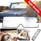 Front Windshield Sun Shade Visor Blocks UV Rays Sunshade For Jeep JK Wrangler TJ