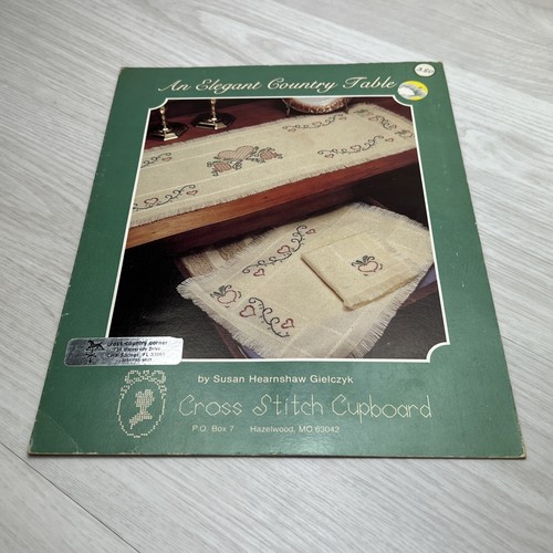 Cross Stitch Cupboard An Elegant Country Table eBay