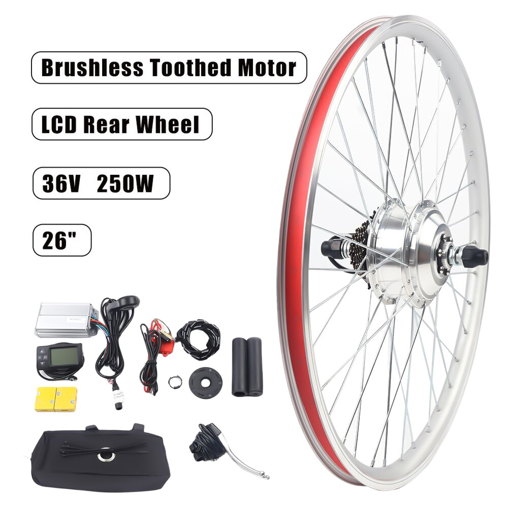 26 inch 36V 250W EBike Rear Wheel Hub Motor Set Electric Bicycle