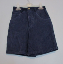 Hanna Andersson Boys Navy Blue Corduroy Shorts Size 130 US Size 8 Waist 22" EUC