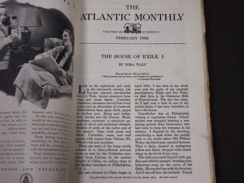 1933 THE ATLANTIC MONTHLY MAGAZINE LOT 6 ISSUES - STORIES & ARTICLES - WR 450L - Picture 5 of 7