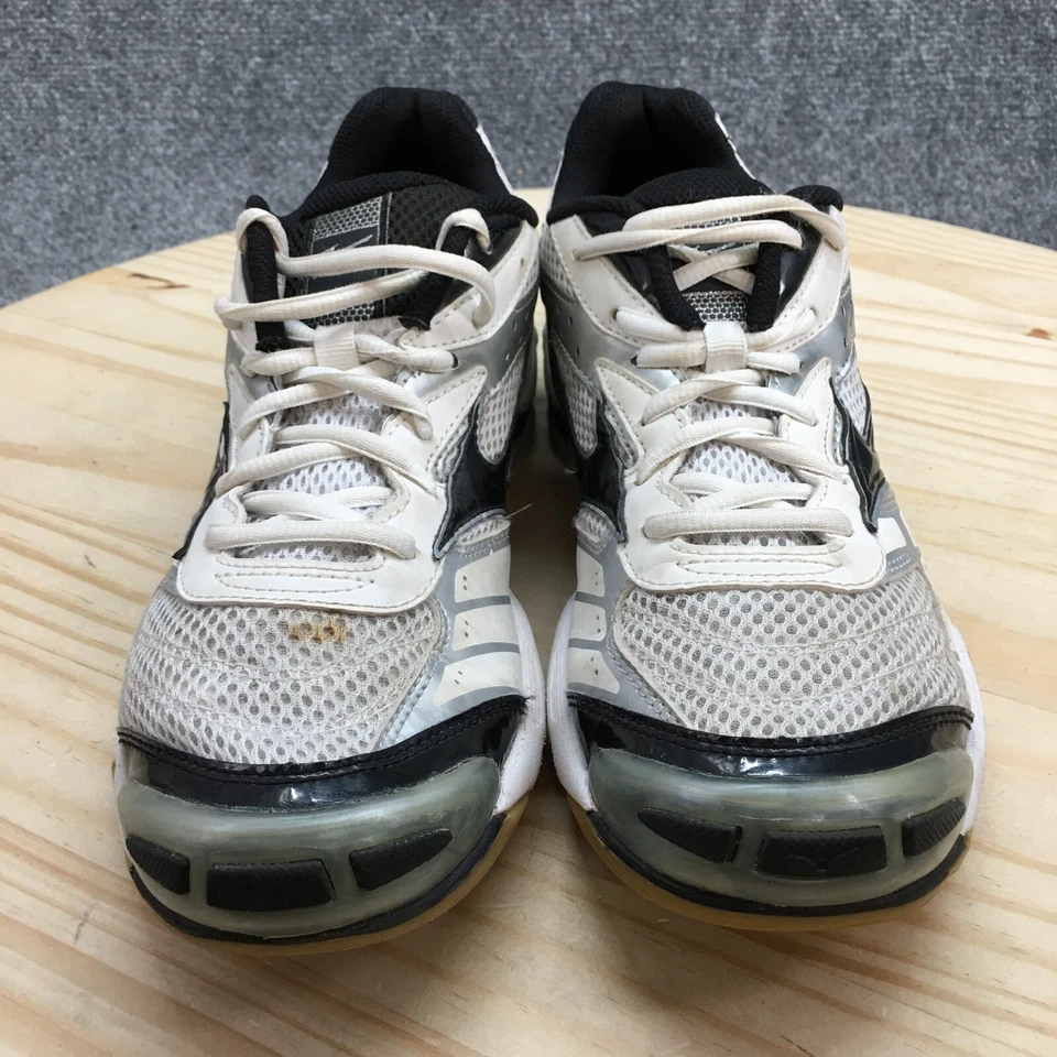 Mizuno Shoes Womens 9.5 Wave Bolt Volleyball Sneakers White Mesh Low 9KV-28409 - Image 4 of 4