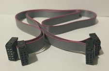 Pair of 10 Pin Ribbon Cable 70cm 2.54mm 3D Printer Control Panel USA Seller