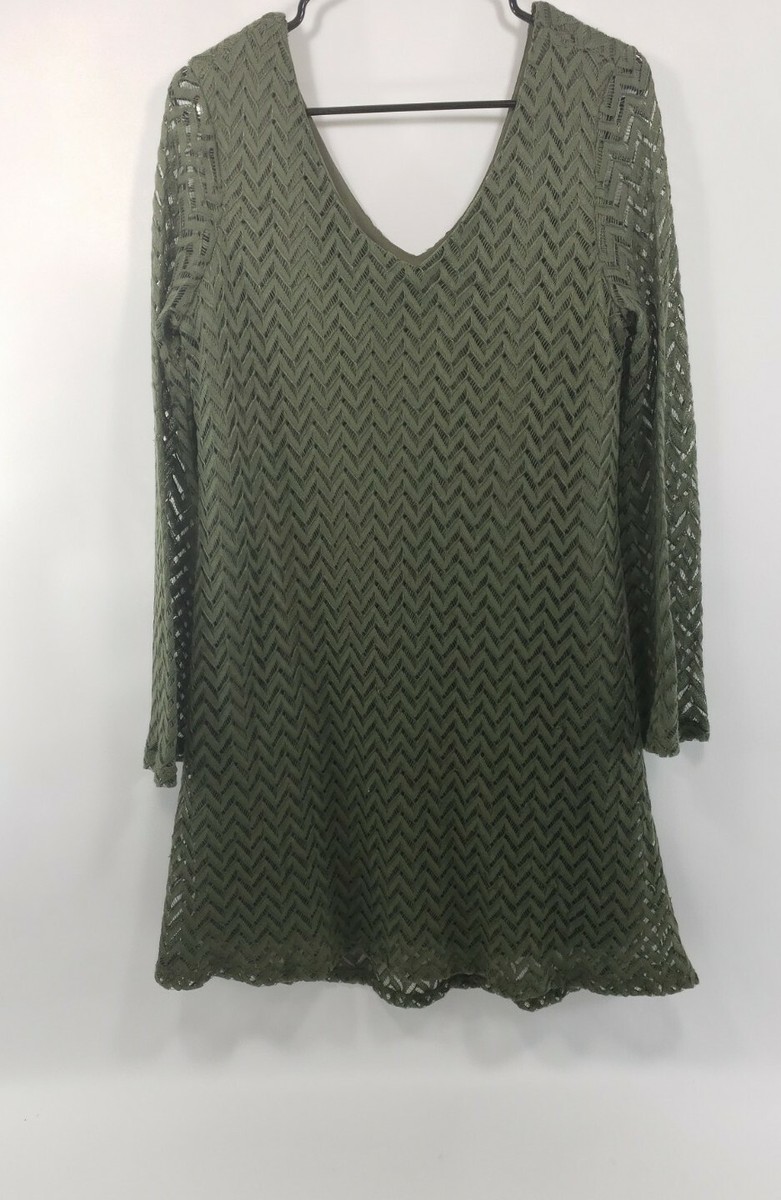 Women's Maurices Olive Green Knee Length Dress Size Medium