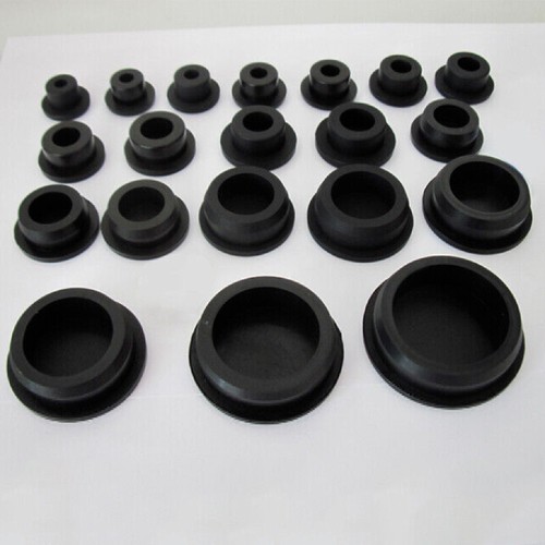 Black Silicone Rubber Blanking End Caps Tube Inserts Plug Hole Bung 15.5-201.5mm - Picture 2 of 6